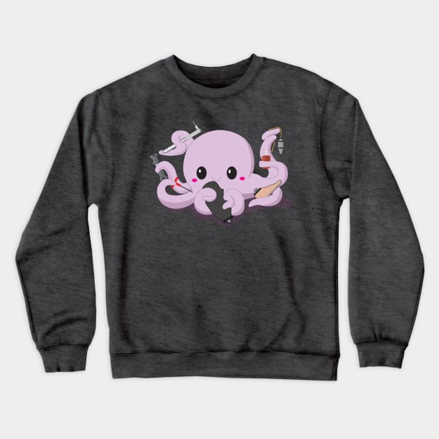 Certified Prosthetist Octopus Crewneck Sweatshirt by O&P Memes